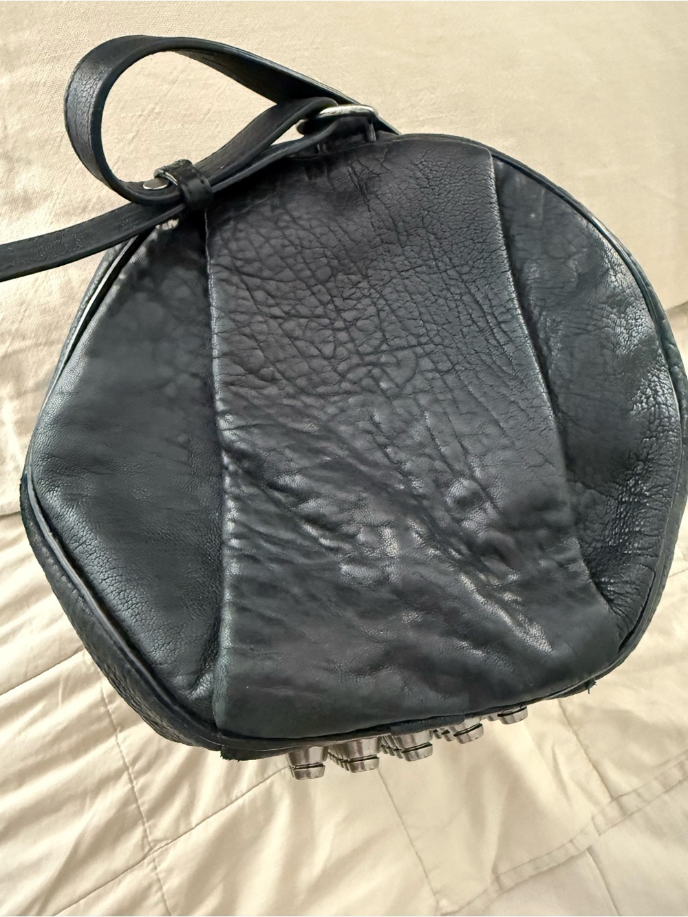 Alexander Wang studded Rocco bag in black and silver - Picture 6 of 10